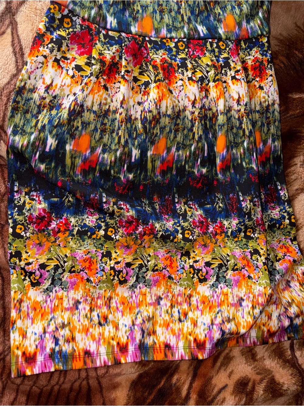 Cynthia Rowley Multicolor Watercolor Floral Fit & Flare Skater Dress size 6 - Picture 5 of 6